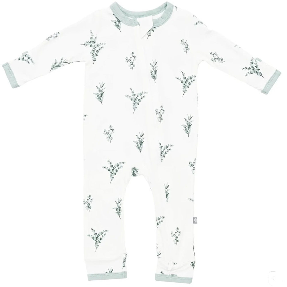 Kyte Baby Zippered Romper in Eucalyptus